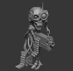 Servo Gunner Servant Skull Display Figure
