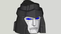 Shattered Glass Megatron Head 3 part model