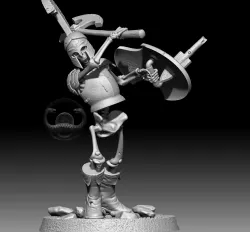 skeleton footman with axe 2