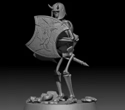 skeleton footman with axe