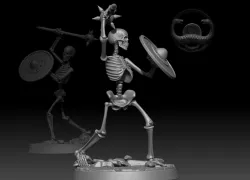 skeleton light footman