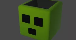 slime cube pencil holder