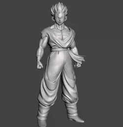 Son Gohan Adult blue gi 3D Model