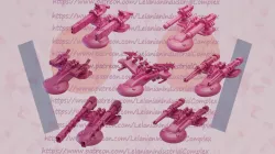 Space communist shark tank weapon pack