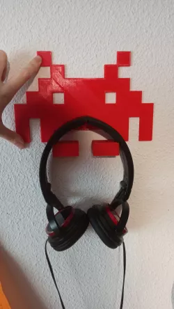 Space invaders wall mount helmets