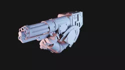 Space Knight Shoulder Mounted Gatling Gun
