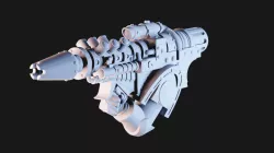 Space Knight Shoulder Mounted Gravity Cannon