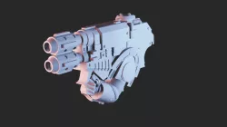 Space Knight Shoulder Mounted Heavy Microwave gun