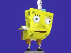 Spongebob funny meme sculpture 3D print