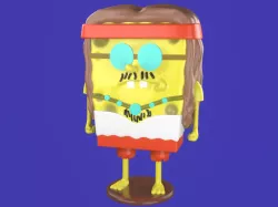 Spongebob Hippie meme sculpture 3D print