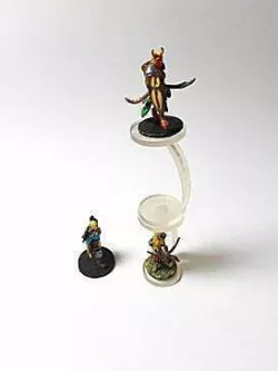 stackable flying riser base for ttrpg miniatures (1" base)