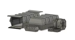 Star Wars republic cargo containers, boxes and crates