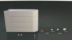 Tecpro Barrier 3D Print Model 1/24 Scale
