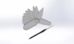 Template for measuring the outer inner radius