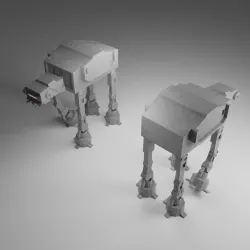 Textured AT-AT (Saga Wars).