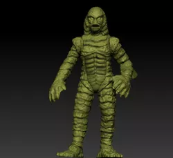 The Creature From the Black Lagoon Action figure for 3D printing Universal Studios STL