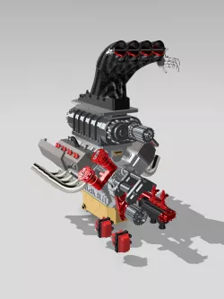 TOP FUEL Engine Hemi Supercharged Complete with Options