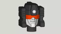 Transformers Browning Head and Gun for Core Megatron