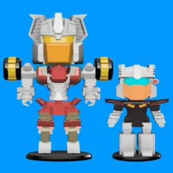 Transformers MTMTE 'Chibi' Chromedome and Rewind Non Transforming Figures