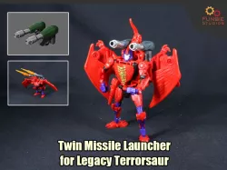 Twin Missile Launcher for Transformers Legacy Terrorsaur