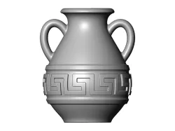 Versace pattern greek urn and vase 3D print model