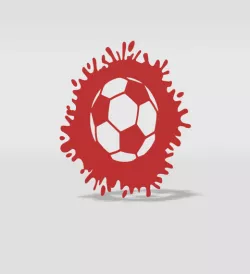 wall decor soccer ball splat