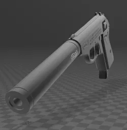 Walther PPk with suppressor