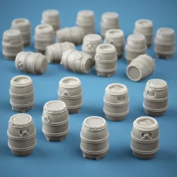 Water Barrel / Plastic Drum - Resin 3D Print STL Files