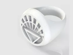 White Lantern Ring
