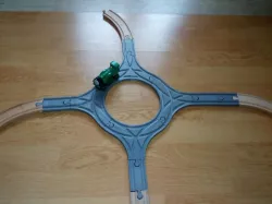 Wood Train Track - tunnel - traffic - junction