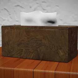 Wooden Tissue Box