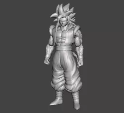 Xeno Gogeta SSJ4 3D Model
