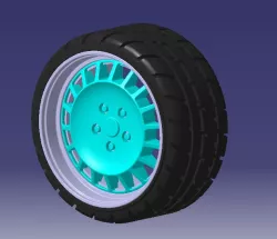 1/24 RONAL TURBO Style 13" Rims