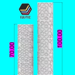 2 hand rollers for POLYMERIC CLAY SEALS/ FOR geometric textures/LORREN3D
