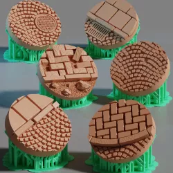 25mm urban city wargaming bases  set 1