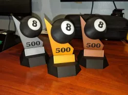 8-Ball (Billiards) Trophy