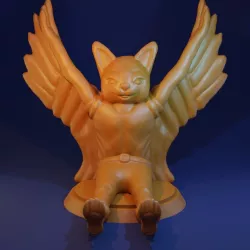 Angel cat meditation