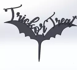 bat topper cake
