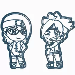 BORUTO AND SARADA - COOKIE CUTTER / NARUTO NEXT GENERATIONS