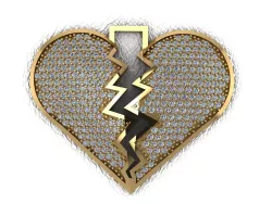 Broken Heart Charm