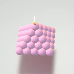 Bubble Piramid Candle