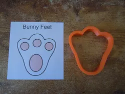 Bunny Foot Cookie Cutter