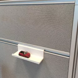 Business card shelf (for office partition)