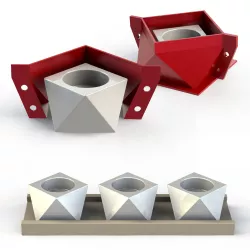 candlestick for silicon molding