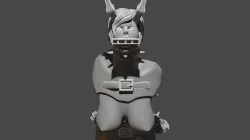 Captured Demon with Harmonica Gag!