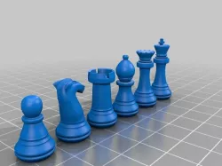 Chess Set as STL