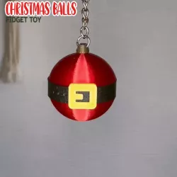 Christmas Balls Fidget Keychain - 60 Variations