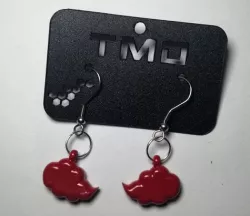 Cloud akatsuki 3D Naruto shippuden (earring, pendant)