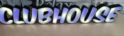 Clubhouse Led illuminated letters