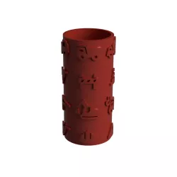 Construction Vehicles Themed Pattern Rolling Pin - Commercial